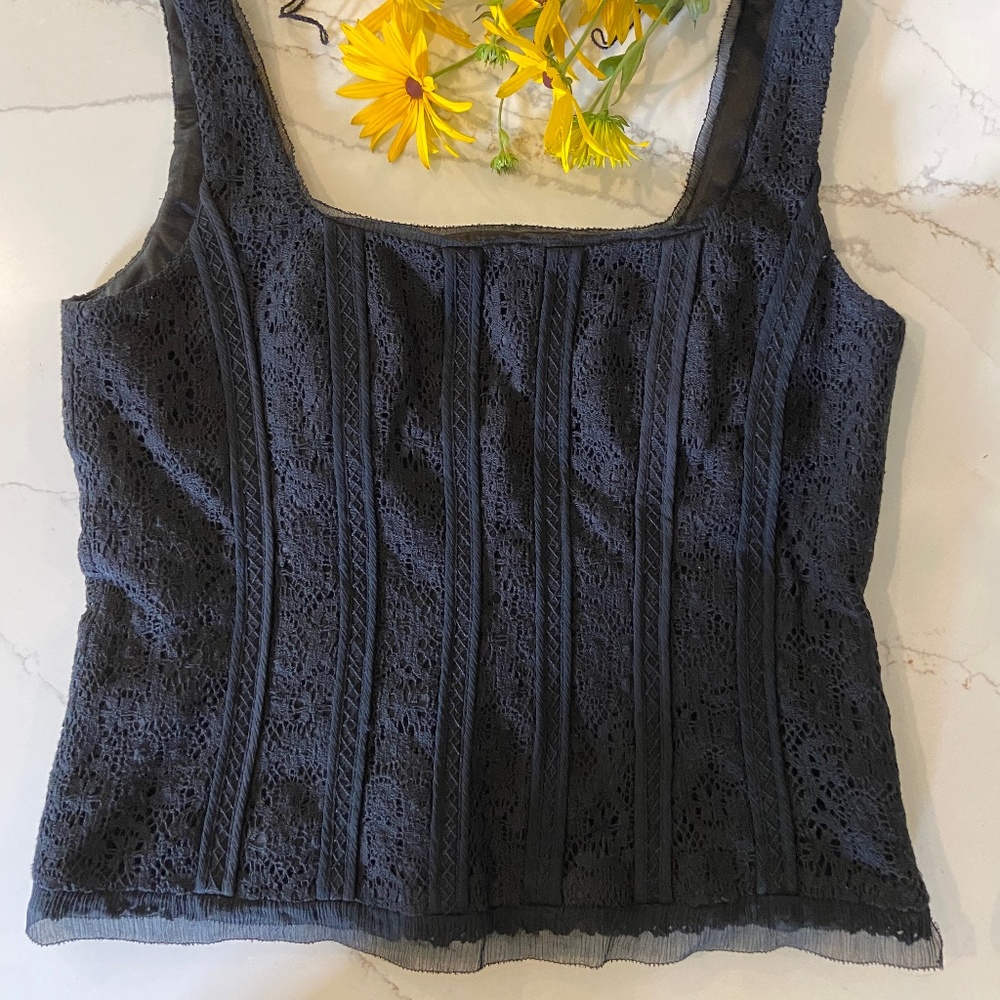 Spirit by Coldwater Creek Cami Tank with Corset Seaming